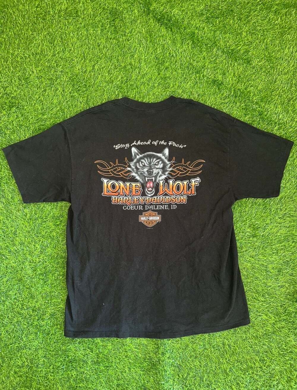 Harley-Davidson Lone Wolf T-Shirt Black Graphic